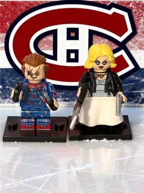 Chucky & Tiffany Childs Play Halloween Horror Movie Minifigures Toy Figure